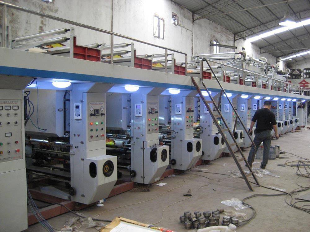 Rotary with UV curing is on par with flexo presses. It is more convenient and user friendly than a flexo press. It uses water-wash photopolymer plates