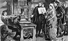William Caxton. William Caxton .... The book known informally as the "Caxton Bible" was printed in 1877 for the Caxton Celebration in South Kensington